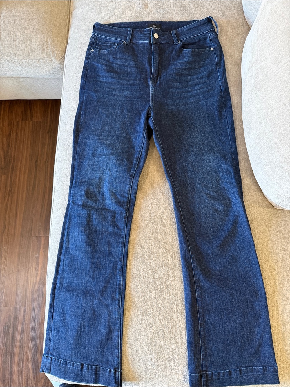 Women's Dark Blue Flare Jeans - Comfortable Everyday Fit